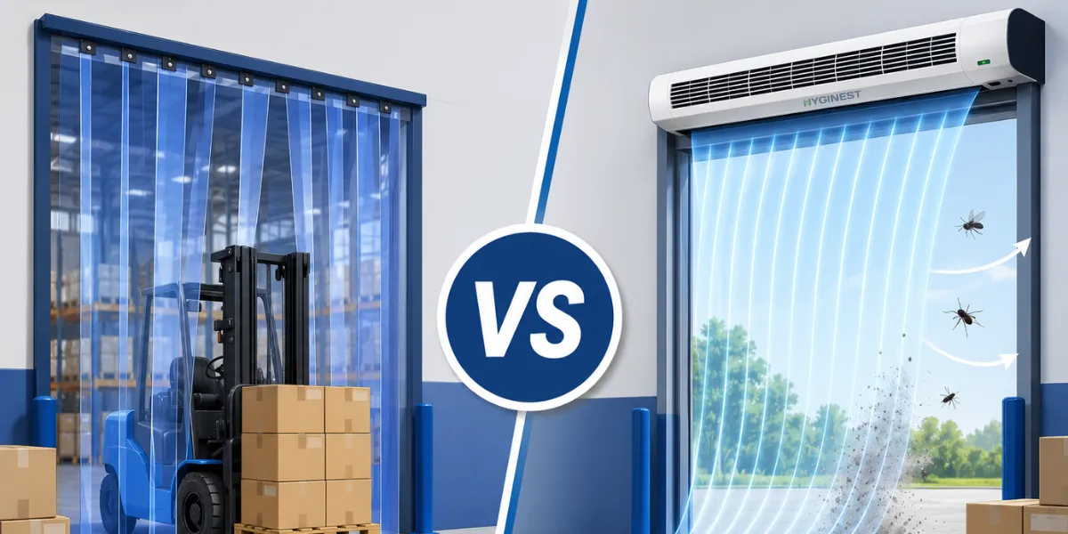 PVC Strip Curtains vs Air Curtain